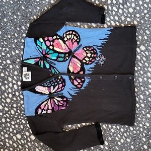SALE!! Vintage Storybook Knits "Monarch Wings" Sweater NWOT!
